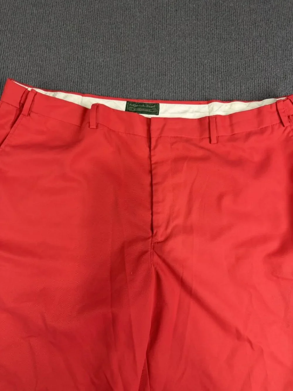 Adjust-A-Band Mens Red Expandable Waist Shorts 44